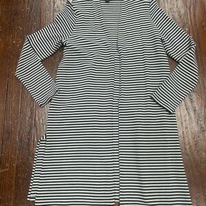 Striped Black and White Women's Blazer